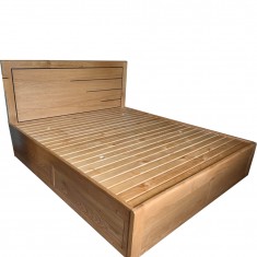 2020 Made in Vietnam Wooden Furniture Fancy Low End Beds 4'6'' with good quality and cheapest price