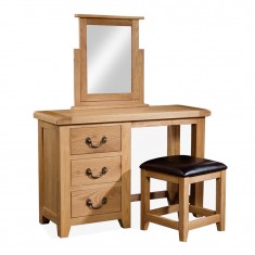 Oak Make Up Table Small Modern Bedroom With Mirror Glass Dressing Table For Girls Make Up