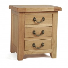 3 Drawer BedSide Table Nighstand Bedroom Oak Furniture Wood Luxury and Modern with Good Price for Wholesale