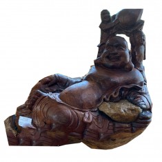 Hand Buddha Maitreya Craft Sculpture Buddha Buddhism Handcrafted Wood Made in Vietnam For Wholesale