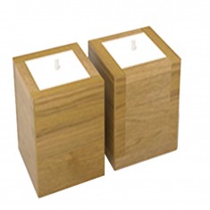 Tall Natural Wooden Scented Candle Holders Oak Wood Made in Vietnam With Good Price For Wholesale