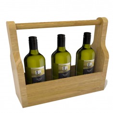 Classic made in Vietnam wooden picnic wine basket oak wood with good price for wholesale